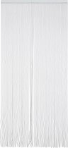Liso Ibiza Vliegengordijn Draadgordijn Kant en Klaar 100 x 215 cm - Kunststof - Transparant met Wit - Deurhor - Deurgordijn - Tegen Vliegen - Nauwsluitend - Horgordijn