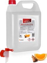 Ladanas® - Bio-Ethanol 5 L + dopkraan - Sinaasappel- en Kaneelgeur - Bioethanol 96,6% - Biobrandstof
