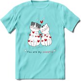 You Are My Sweety - Valentijn T-Shirt | Grappig Valentijnsdag Cadeautje voor Hem en Haar | Dames - Heren - Unisex | Kleding Cadeau | - Licht Blauw - XL