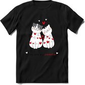 You Are My Sweety - Valentijn T-Shirt | Grappig Valentijnsdag Cadeautje voor Hem en Haar | Dames - Heren - Unisex | Kleding Cadeau | - Zwart - 3XL