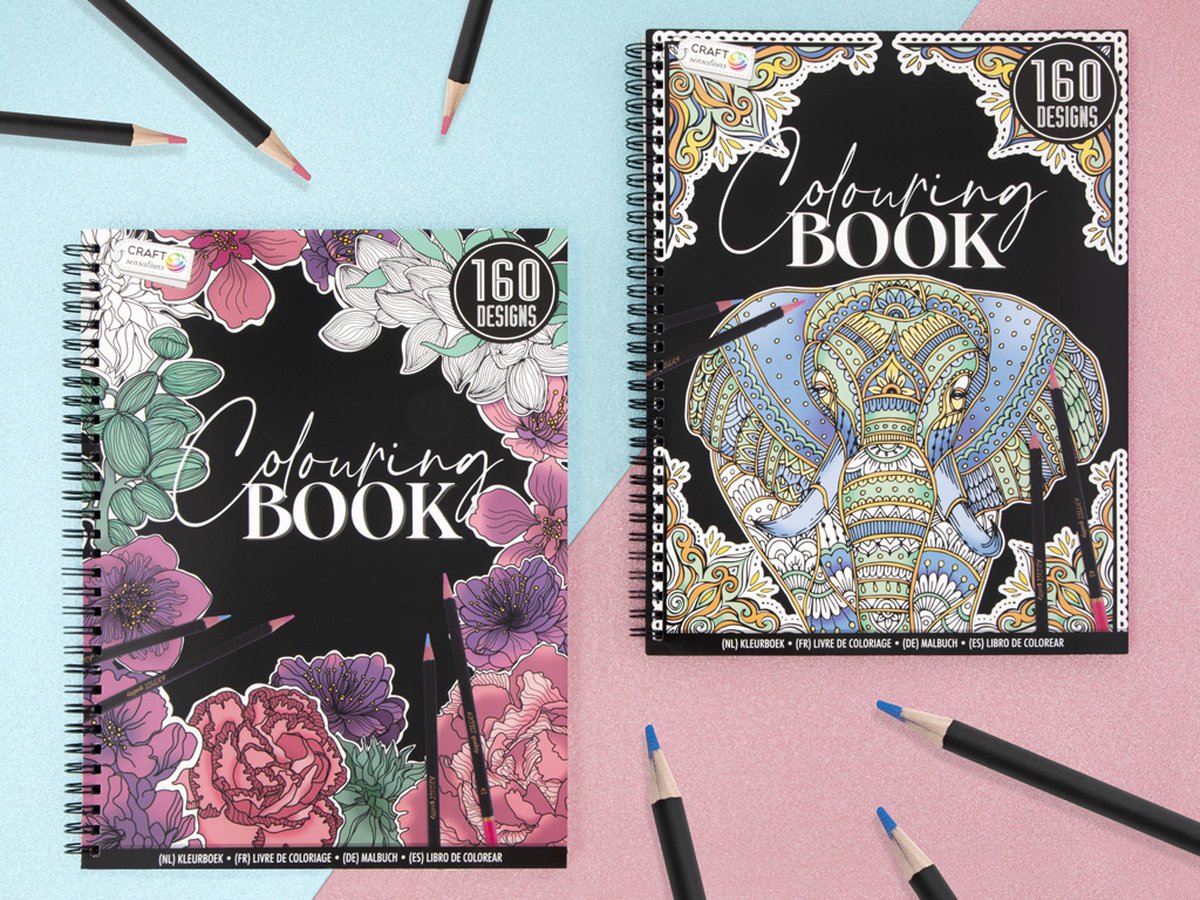 Craft Sensations Livre de coloriage Luxe avec Glitter