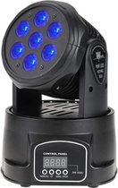 Merkloos - Podium Verlichting - 70W, 7 LED, RGBW - 4 in 1 met Bewegende Kop - Podiumverlichting DJ Club Disco Party