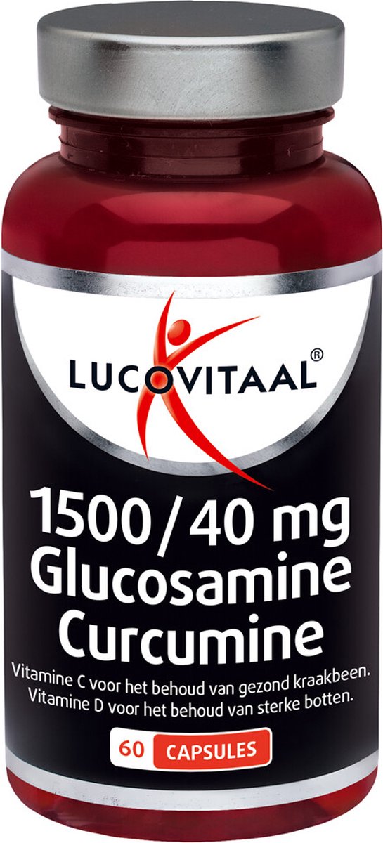 Goedkoopste Lucovitaal 1500/40 mg Glucosamine Curcumine Voedingssupplementen - 60 capsules
