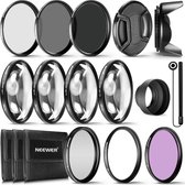 Complete Lensfilter-Accessoireset voor Lenzen met 58 mm Filtergrootte - UV CPL FLD Filterset + Macro Close-up kit (+1 +2 +4 +10) + ND-filterset (ND2 ND4 ND8) + andere