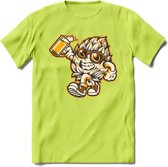 Hopman T-Shirt | Bier Kleding | Feest | Drank | Grappig Verjaardag Cadeau | - Groen - M