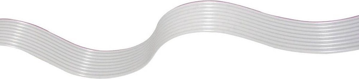 econ connect 28AWG4GR Lintkabel Rastermaat: 1.27 mm 4 x 0.08 mm² Grijs 30.50 m
