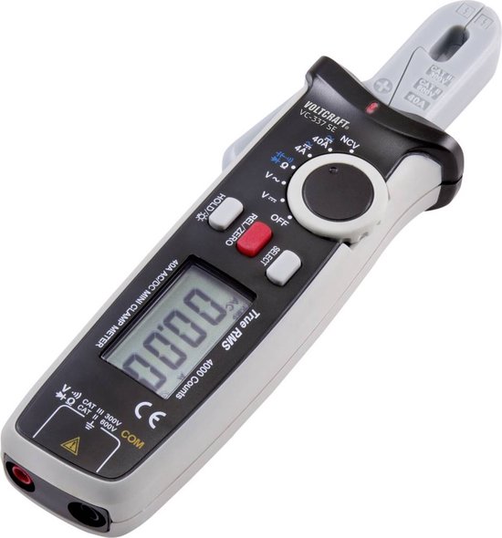 VOLTCRAFT VC-337 SE Stroomtang Digitaal CAT III 300 V, CAT II 600 V Weergave (counts): 4000