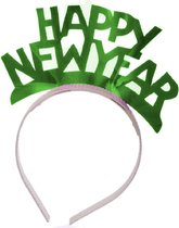 Carnival Toys Haarband Happy New Year Dames Groen One-size