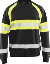 Blaklader Sweater High Vis - Zwart/High Vis Geel - 5XL