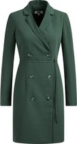 WE Fashion Dames blazerjurk met strikceintuur
