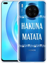 Honor 50 Lite Hoesje Hakuna Matata white - Designed by Cazy