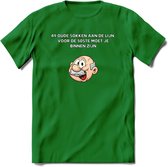 49 oude sokken aan de lijn T-Shirt | Grappig Abraham 50 Jaar Verjaardag Kleding Cadeau | Dames – Heren - Donker Groen - XXL