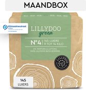 LILLYDOO green Milieu & Huidvriendelijke Luiers - Maat 4 (9-14 kg) - 145 Stuks - Maandbox