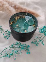 Casa Cahya Gemixte Bessen Kristallen and Droge bloemen | Blik | Aroma | Luxe Kaars | Decoratief | Soja Wax | Geurend