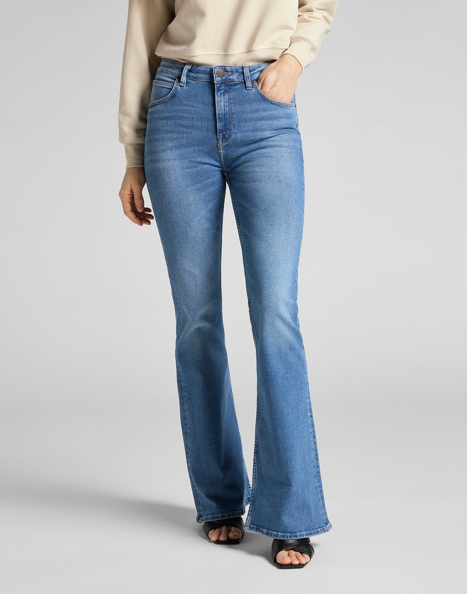 LEE Breese Jaded Dames Flared Jeans 29_29