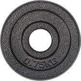 #DoYourFitness - 0.75 kg 100% gietijzer halterschijven - Haltergewichten - 328/29 mm boring - Diameter 128mm, dikte 19mm