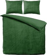 Velvet Dreams - Dekbedovertrek - Groen - 200x200/220 + 2 Kussensloop 60x70 cm (2-pers)