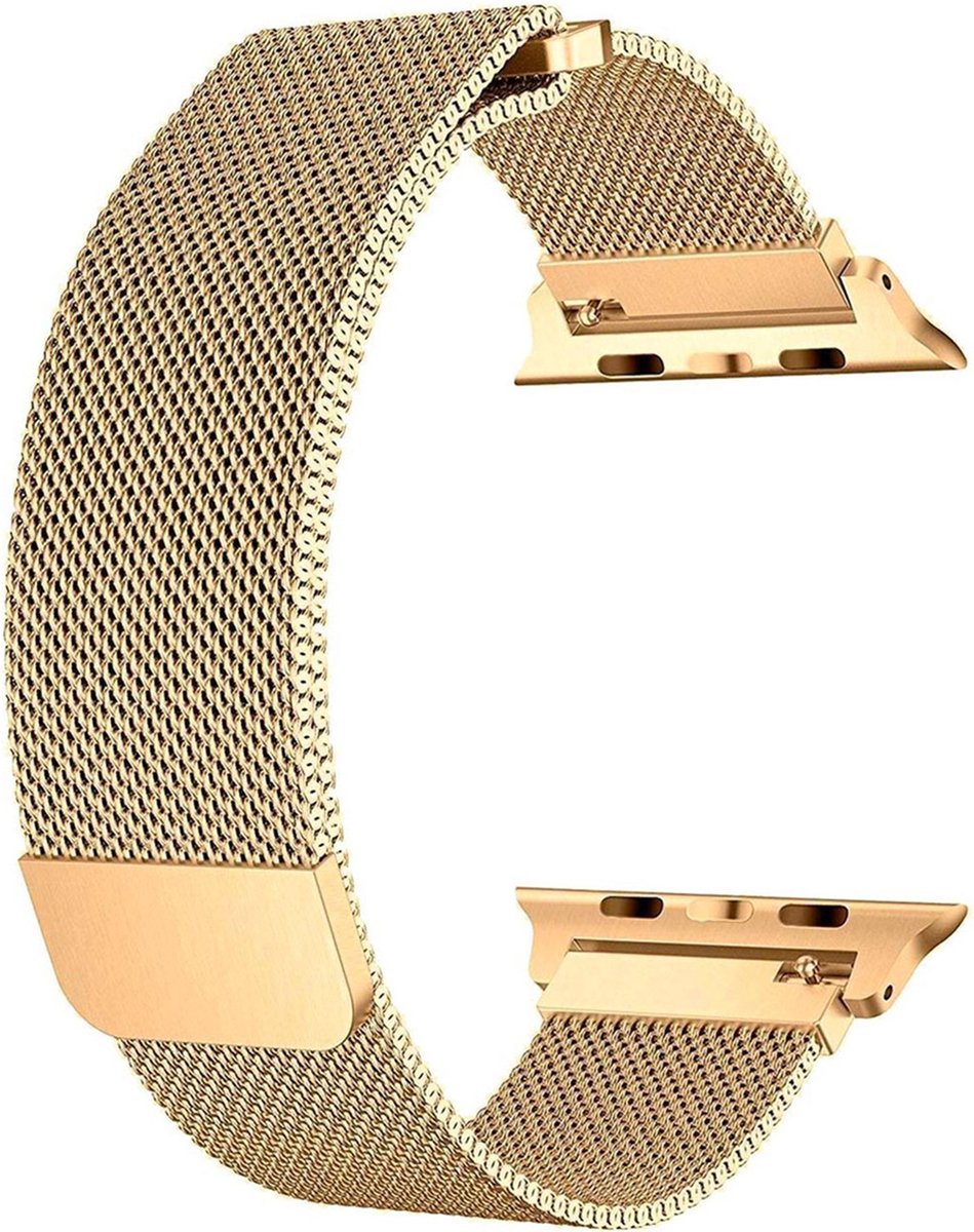 Technow Milanees Magnetic loop geschikt voor Garmin Vivomove Sport Bandje - Goud