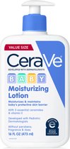 CeraVe Baby Lotion - Zachte babyhuidverzorging met Hyaluronzuur en Ceramiden - Baby Moisturizing Lotion - Parabenen en geurvrij - 473ml