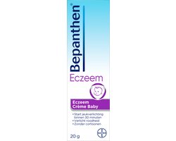 ​Bepanthen Eczeem Crème 20 gram | Verlicht Jeuk en Roodheid bij Mild tot Matig Eczeem | Ondersteunt Huidherstel | Vrij van Cortisonen en Parfum​ | Geschikt voor Baby's​