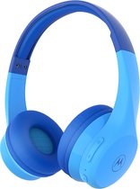 Motorola Sound Koptelefoon - MOTO JR300 - voor Kinderen - met Volumebegrenzer - Bluetooth - Audio Splitter - Blauw