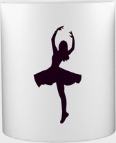 Akyol - Ballerina Mok met opdruk - dansen - danseressen - Ballet - 350 ML inhoud