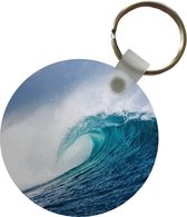 Sleutelhanger - Zee - Golf - Schuim - Plastic - Rond - Uitdeelcadeautjes