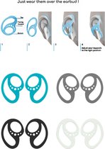 Anti-slip elastiek voor oordopjes, Airpods / Earpod (WIT)