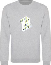 Heren tennis sweater - game set and match