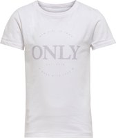 Kids ONLY KOGWENDY S/S LOGO TOP BOX CP JRS Meisjes T-shirt - Maat 146/152