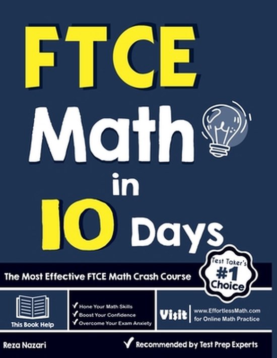 FTCE Math in 10 Days | 9781646122646 | Reza Nazari | Boeken | bol