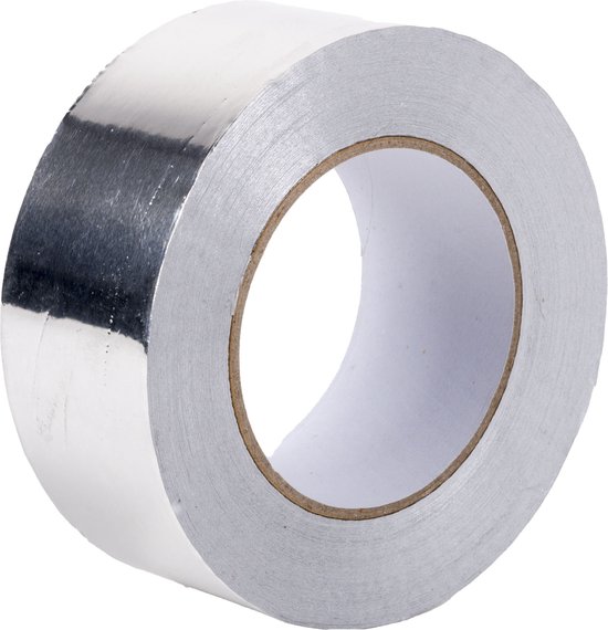 Afbeelding van Aluminium tape 50mm x 50mtr. 1 rol + kortpack pen (020.0045)