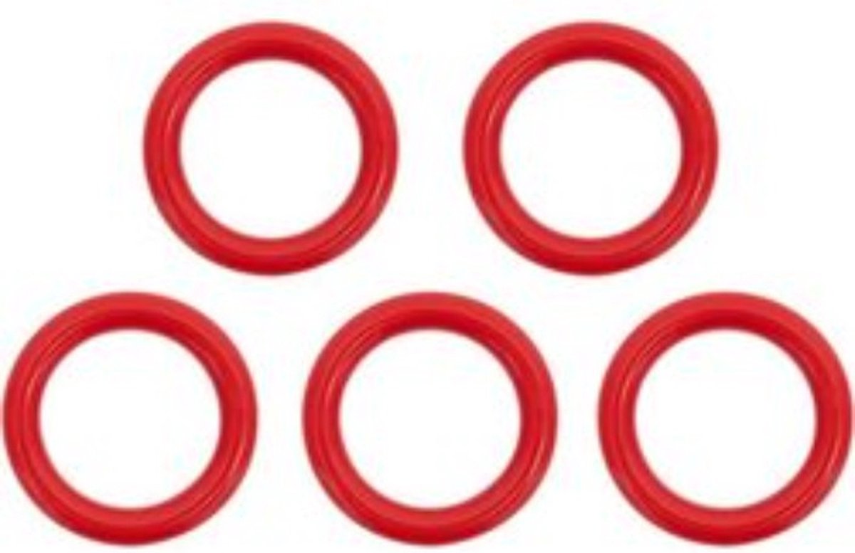 Durable -  Plastic Ringetjes - 30mm - 5 stuks - Rood - 722