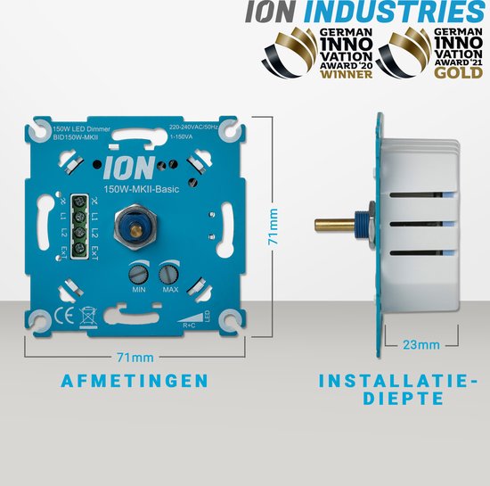 LED Dimmer Inbouw | 0.3-150 Watt | ION INDUSTRIES - ION Industries