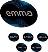 Onderzetters voor glazen - Rond - Emma - Pastel - Meisje - 10x10 cm - Glasonderzetters - 6 stuks