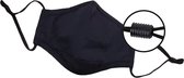 Wasbaar Mondkapje voor volwassenen (14+) - Zwart mondmasker met filter - Verstelbaar - Universeel mondkapje - inclusief filter - Zwart