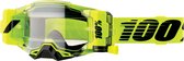 100% Armega Forecast - Motocross Enduro BMX Downhill Bril Crossbril - Fluo Geel met Roll Off Systeem