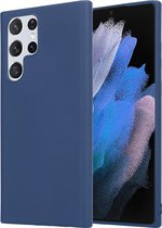 ShieldCase telefoonhoesje geschikt voor Samsung galaxy s22 ultra silicone case - blauw