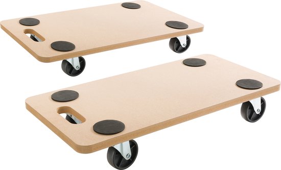 AREBOS 2x Chariot roulant Chariot de meuble Plate-forme mobile Chariot de  transport... | bol