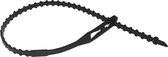 Zwarte rattenstaarten 350mm lang ( lupolen ) 1000 stuks. (097.0047)