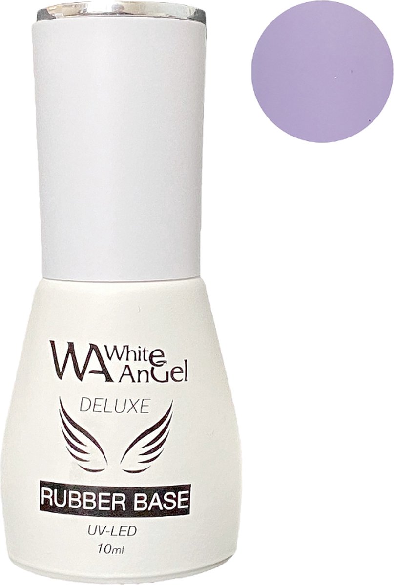 White Angel Deluxe Rubber Base Coat Beautiful Lilac 060 10 ml