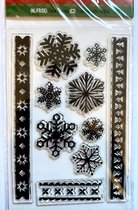 Craft Sensations Clear Stamps Sneeuwvlokjes Embossing