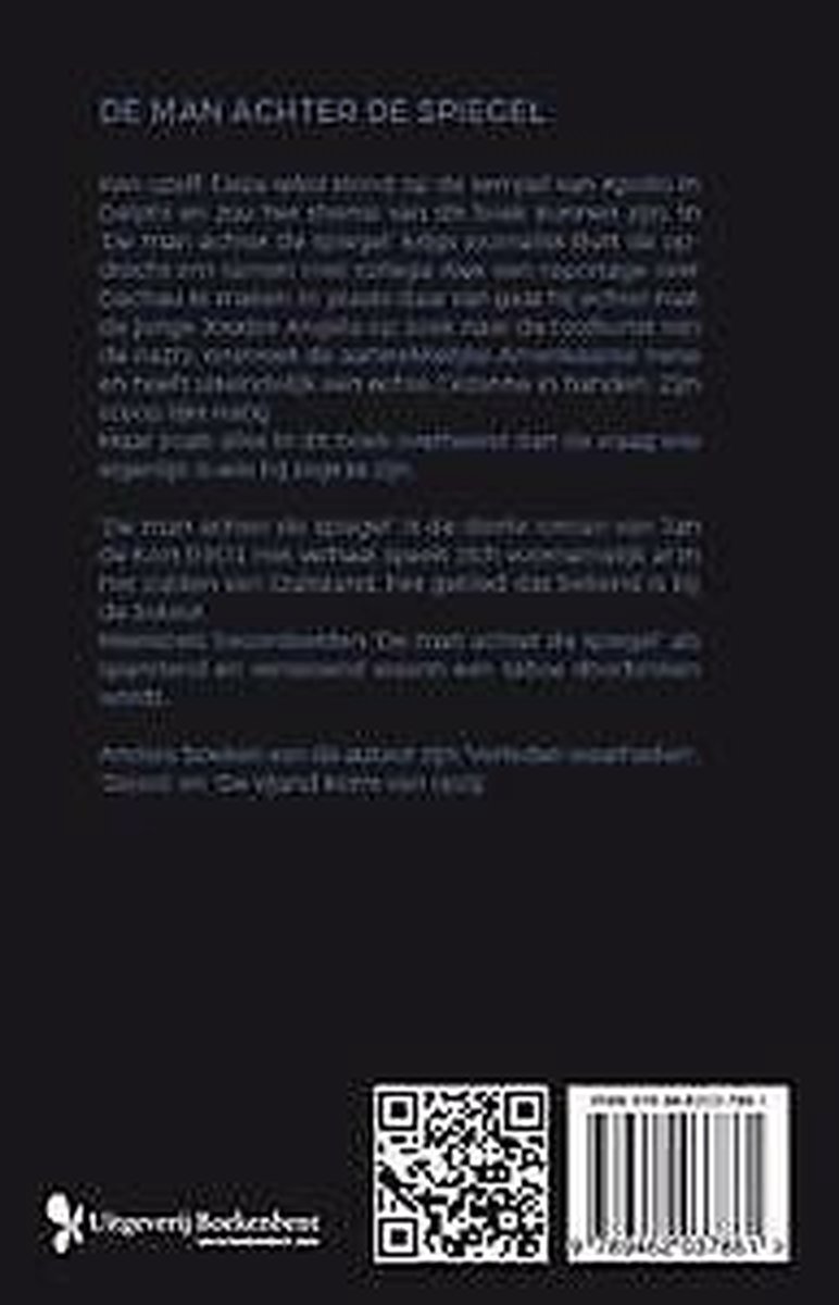 De man achter de spiegel - back cover
