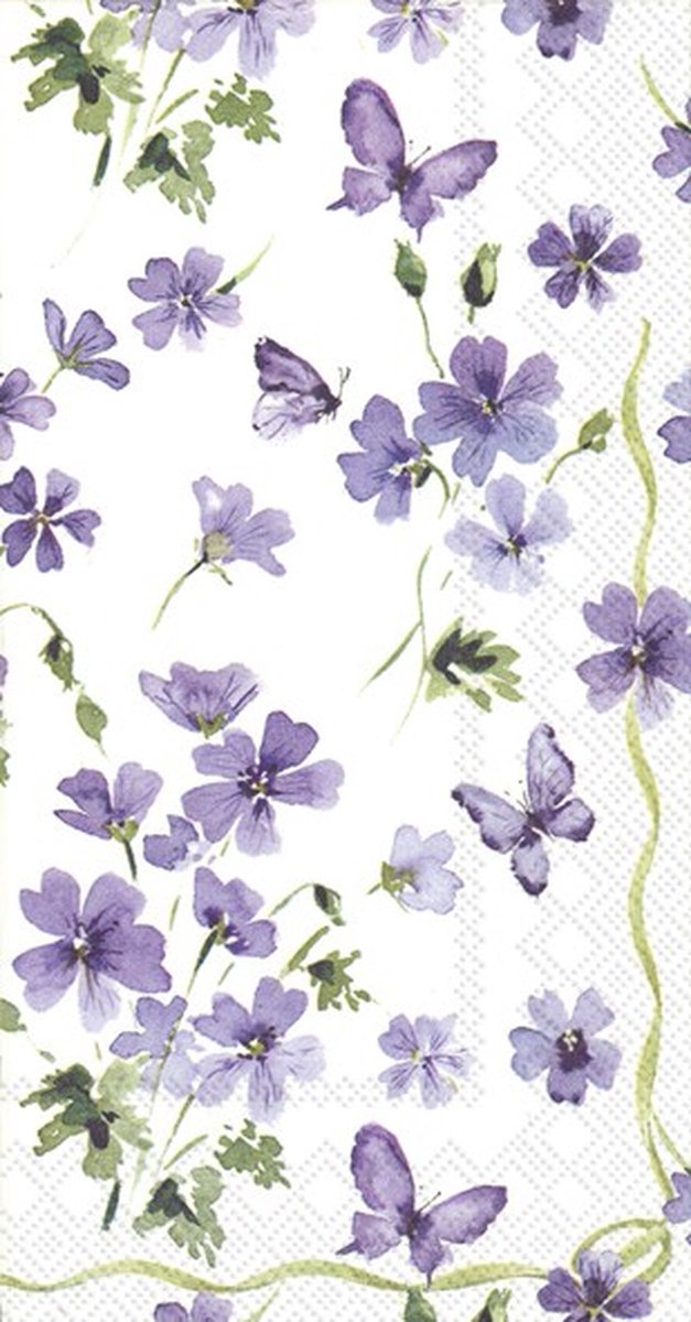 IHR - Gastendoekjes - Purple spring