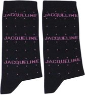 Naamsokken - Jacqueline - Naam verweven in sok - Maat 36-41