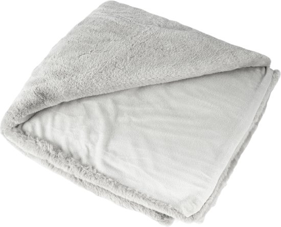 Heaven Plaid - Deken - 150x200 - Zilver