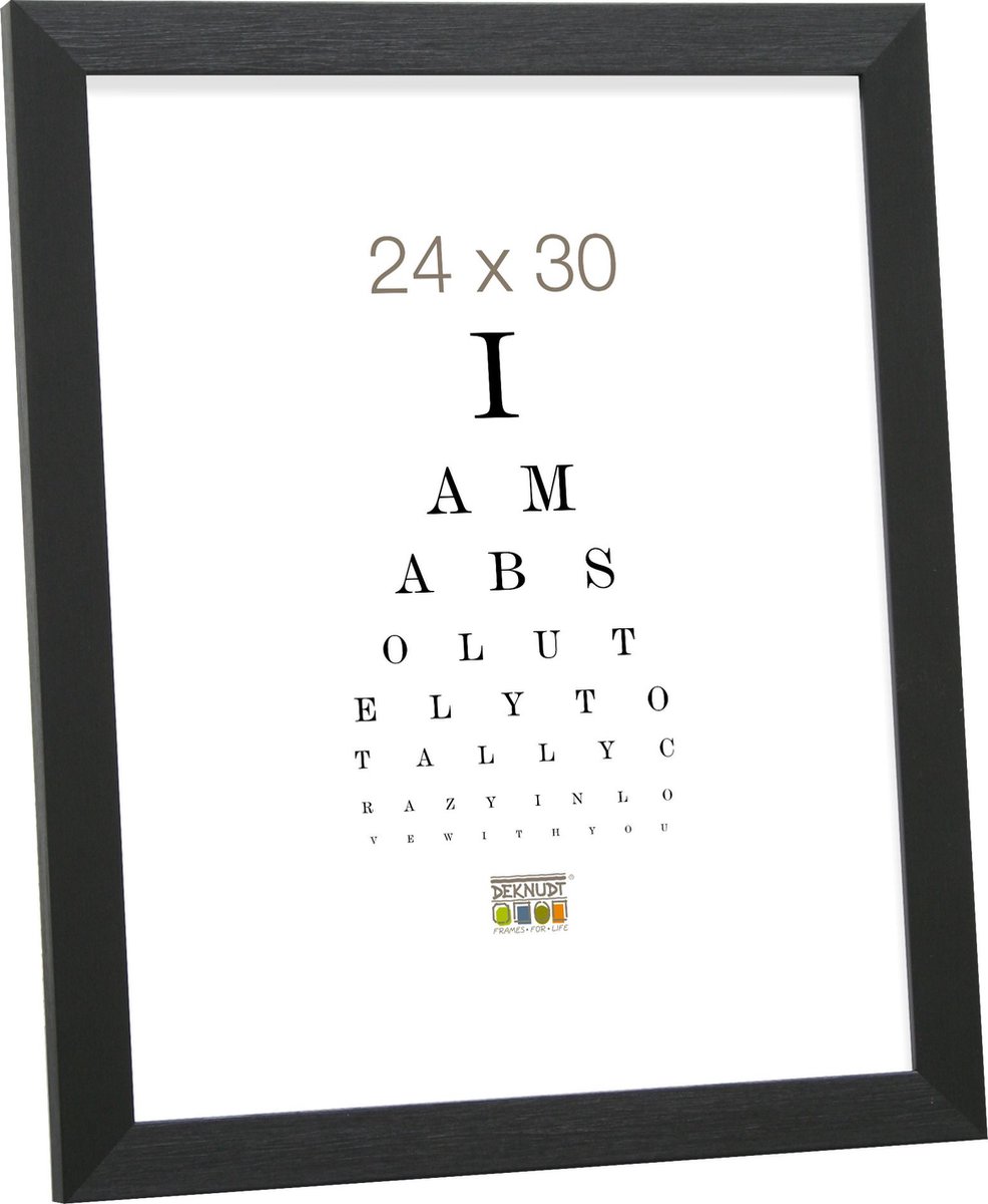 Deknudt Frames Fotolijst - Zwart - S41VH2 - Voor foto: 24x30 cm
