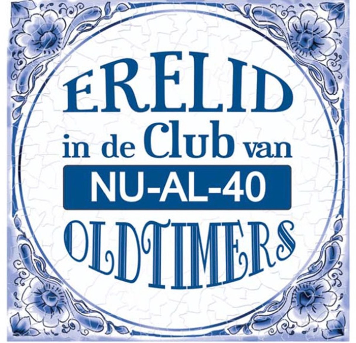 Tegels delfts blauw - 40 jaar