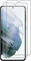 Screenprotector geschikt voor Samsung Galaxy S21 FE - 2x Beschermglas Gehard Glas Tempered Glass Screen Protector