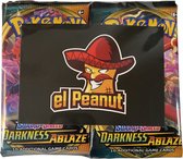 Pokémon Sword & Shield Darkness Ablaze - 4x Boosterpack - Pokémon Kaarten - elPeanut Pack